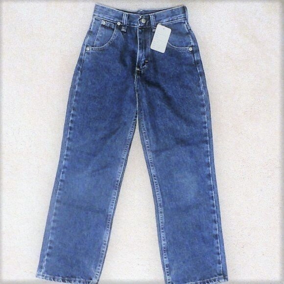 WRANGLER BOYS SIZE 10 SLIM JEANS, 100% Cotton, Adjustable Waist - Picture 2 of 4